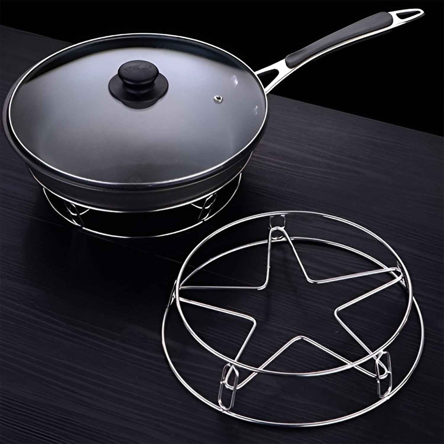 Heavy Duty Stainless Steel Gas Stove Stand (1 Pc)