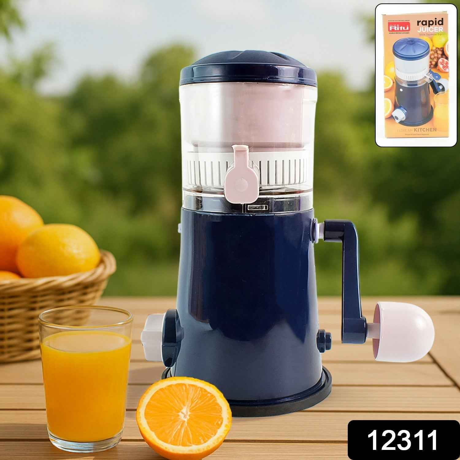 Ritu Rapid Hand Juicer Machine for Fruits and Vegetables