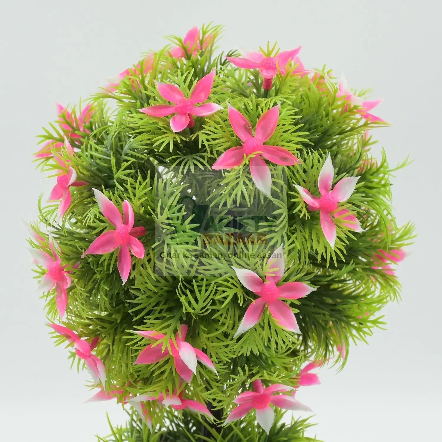 Wild Artificial Flower Plants with Cute Pot | Flower Plant for Home Office Decor | Tabletop and Desk Decoration | Artificial Flower for Balcony Indoor Decor, Plants for Living Room (1 Pc) Travel Sahayak