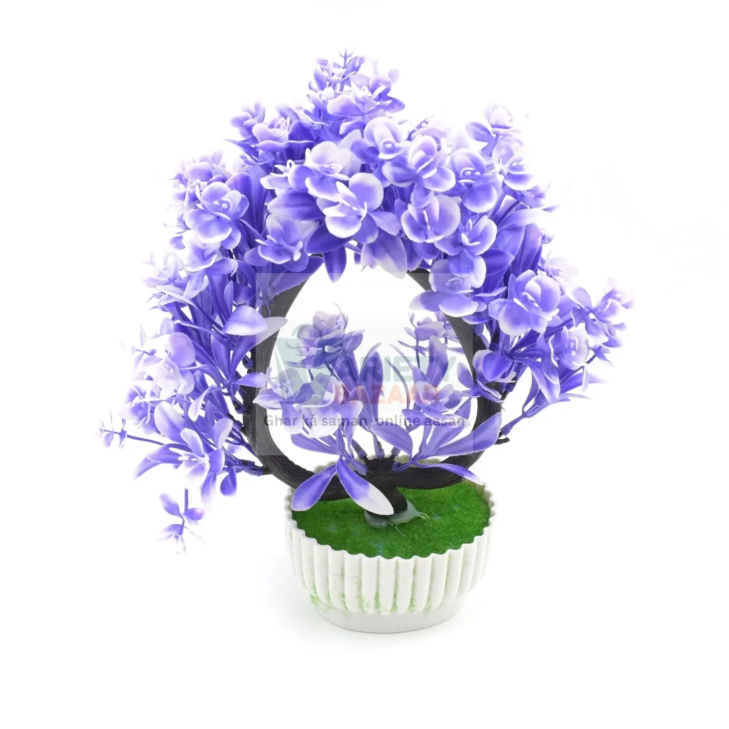 Wild Artificial Flower Plants with Cute Pot | Flower Plant for Home Office Decor | Tabletop and Desk Decoration | Artificial Flower for Balcony Indoor Decor, Plants for Living Room (1 Pc) Travel Sahayak