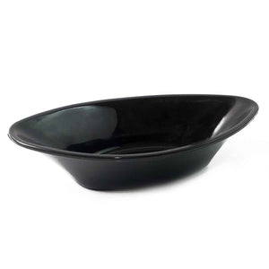 Plastic Marin Serving Bowl  Elegant Oval Deep Bowl (1 Pc  Balck)