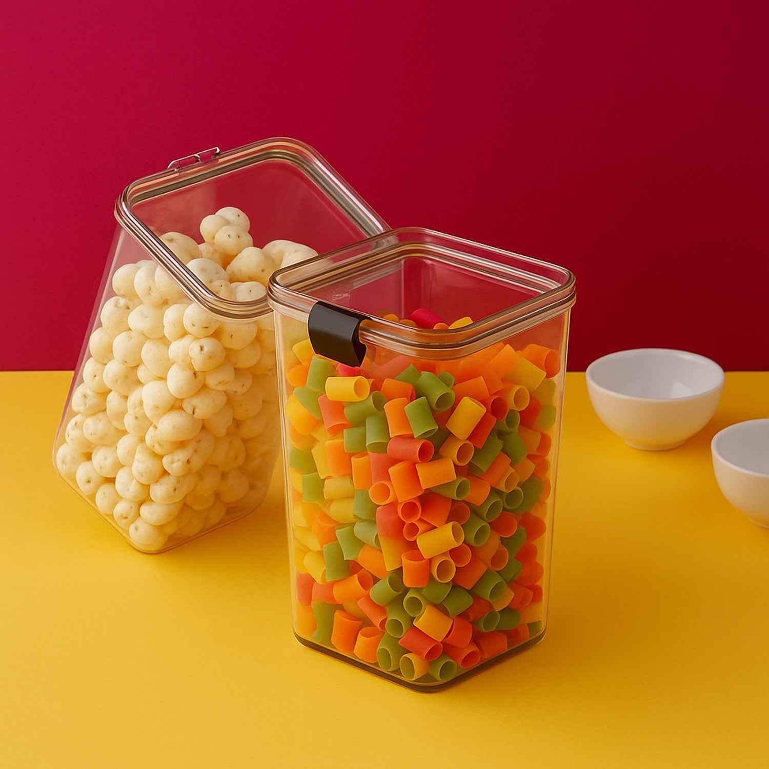 1700 Ml Airtight Lock  Lock Plastic Storage Container (1 Pc)
