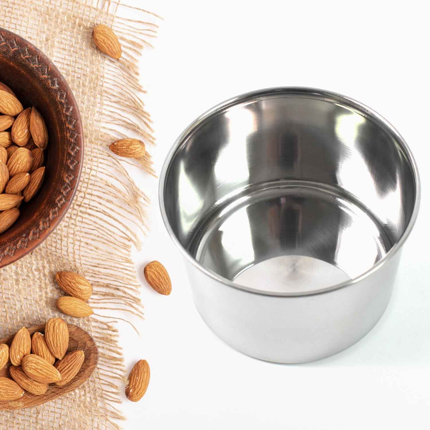 Multipurpose Stainless Steel Airtight Containers With See Through Lid (1 Pc  500 Ml)