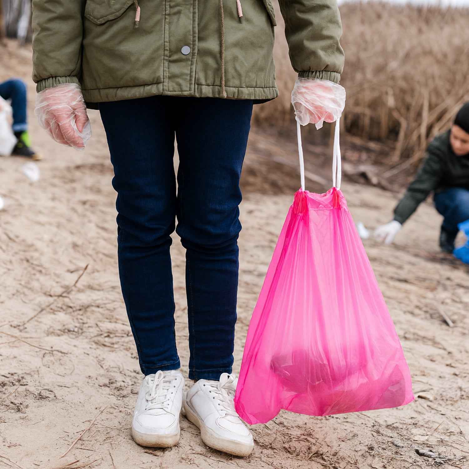 Biodegradable Garbage Bag Rolls 45x50 Cm (5 Pc)