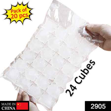 2905 Disposable Ice Cube Bags Stackable Easy Release Ice Cube Mold Trays Self-seal Freezing Makercold Ice Pack Cooler Bag For Cocktail Food Wine