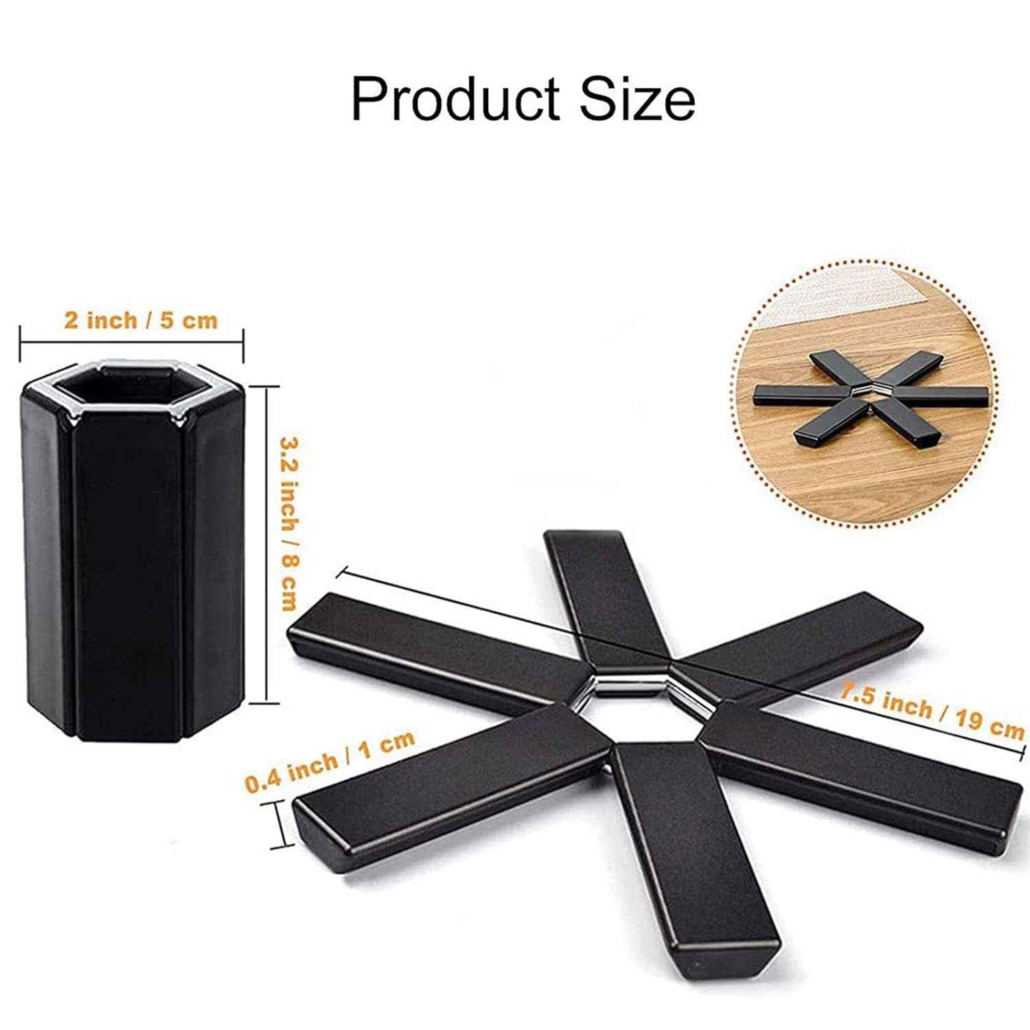 Folding Insulated Pad For Hot Pots - Foldable Trivet Mats (1 Pc)