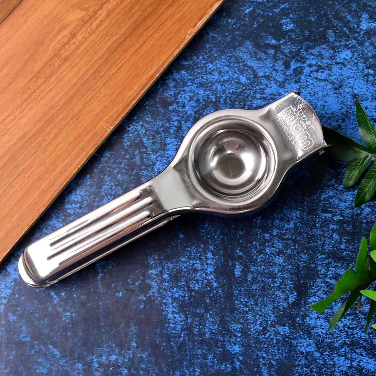 Supermom 2-in-1 Heavy Duty Stainless Steel Lemon Squeezer With Built-in Bottle Opener