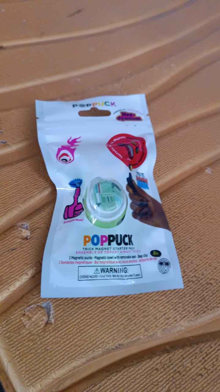 2-in-1 Magnetic Push Pop Keychain Toy