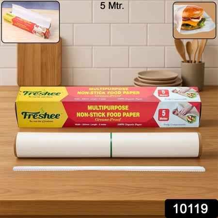 Freshee Multipurpose Grease-proof  Non-stick Food Paper Roll  300 Mm  5 Meter