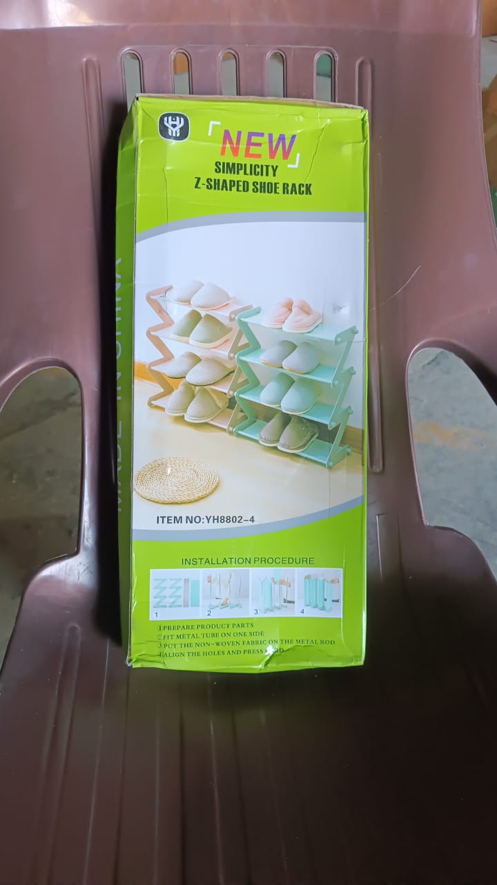 Shoe Rack Z-Shaped Four Layer (1 Pc / 4 Layer) Variety Bazaar