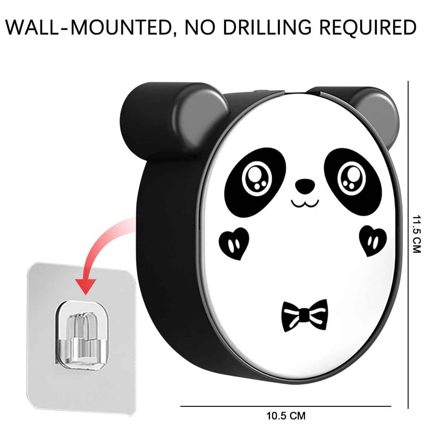 Plastic Cute Panda Soap Box  Wall Mounted Flip-top Drain Soap Case (1 Pc)