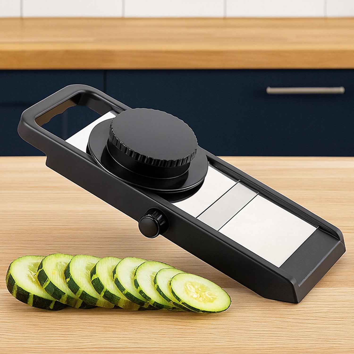 Premium Adjustable Vegetable  Fruit Slicer With Sharp Stainless Steel Blade