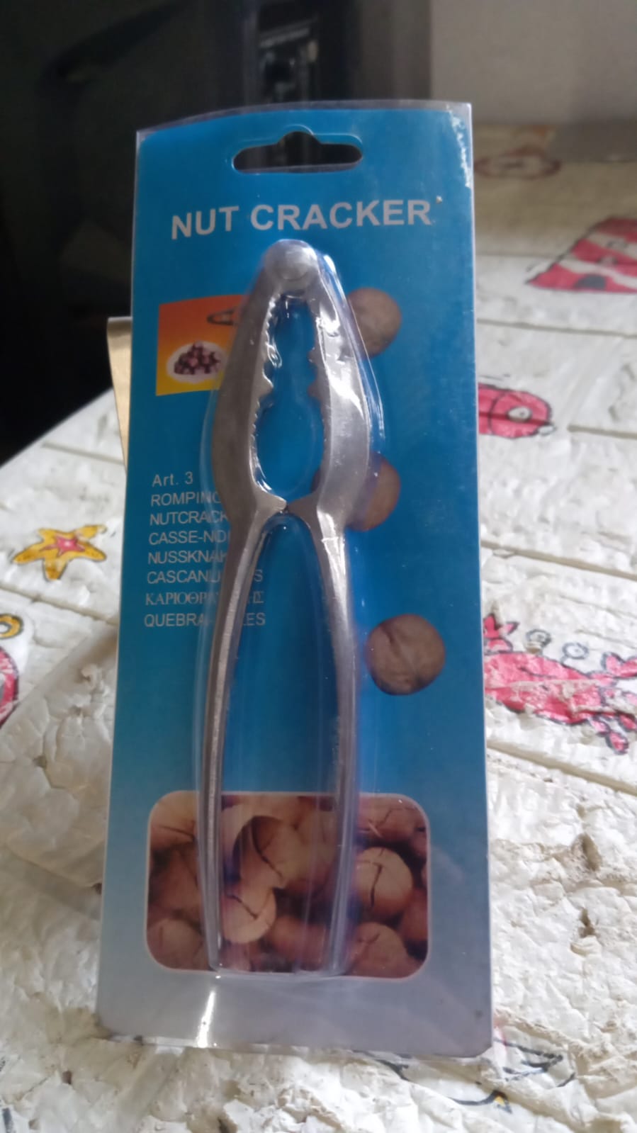 9357 SMALL WALNUT CRACKER, LUXURY DIE CAST STAINLESS ALLOY NUT CUTTER WALNUT CLAMP PLIER PORTABLE SMART WALNUT AKHROT HOUSEHOLD OPEN CORE PLIERS FOR ALL NUTS Travel Sahayak