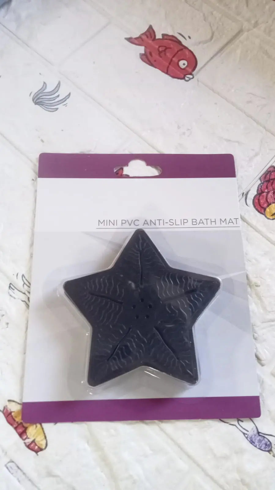 Mini  Pvc Anti-Slip Bat Mat Non Slip Baby Bath Mats, Mini Child Safety Anti Slip Shower Mats Star,& Leaf Shaped for Kids (4 pc Set) - varietybazaar.co.in