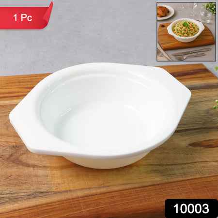 Premium Plastic Serving  Mixing Bowl With Easy-grip Side Tabs (1 Pc)