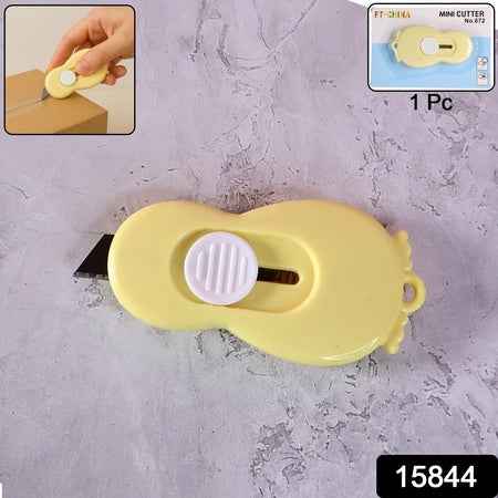 Compact Mini Safety Cutter With Retractable Blade - (1 Pc)
