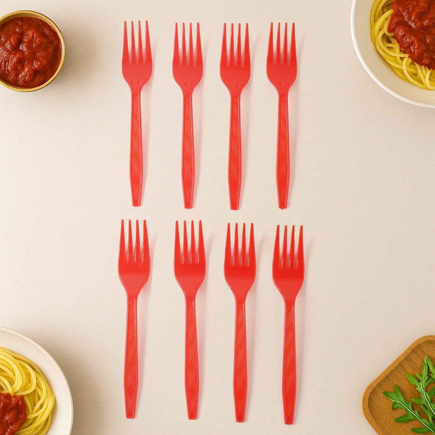 Premium Disposable Plastic Forks (1 Pc)