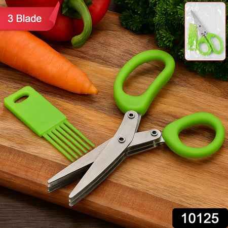 Premium 3-blade Multipurpose Kitchen Scissors With Cleaning Comb