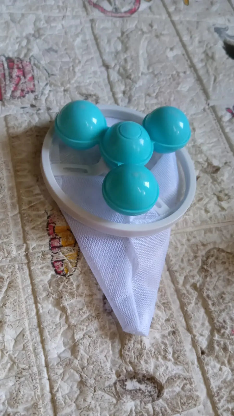 12604 Laundry Ball Floating Pet Fur Lint Hair Catcher Household Reusable Washing Machine Floating Lint Mesh Bag Hair Filter Net Pouch Washing Lint Hair Remover Net, Mesh Bag Dryer (1 Pc) - varietybazaar.co.in