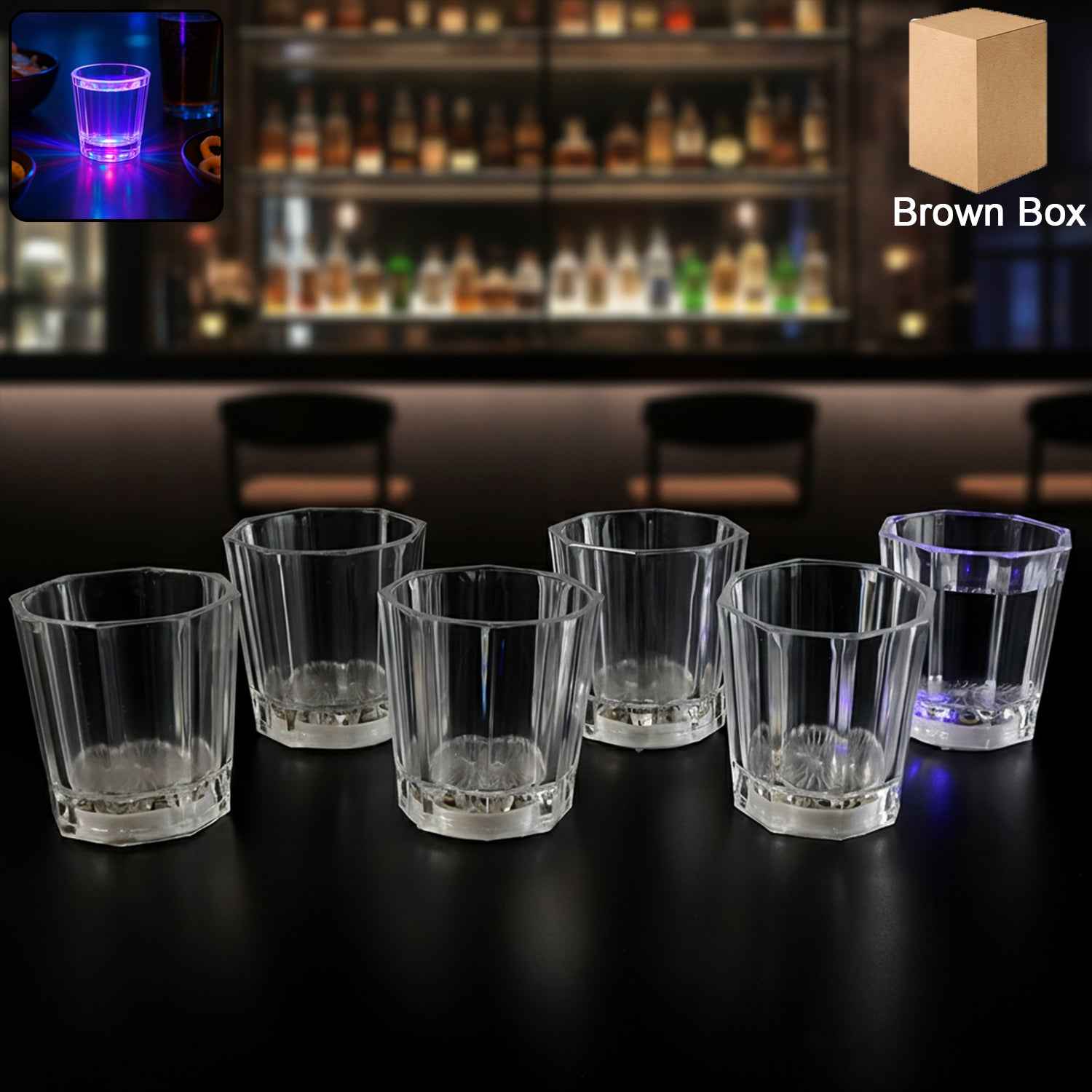 Premium Led Shot Glass (Set Of 6 Pc)