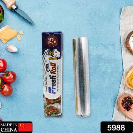 5988 Premium Quality Aluminum Foil Roll Heavy Duty Non Stick Thick Aluminum Foil Sheet Baking Grilling Tool Width 295mm (1pc)