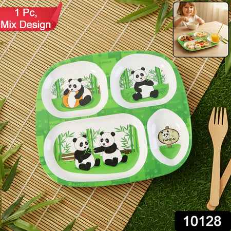 Kids 4-compartment Melamine Partition Plate (1 Pc  2422 Cm)