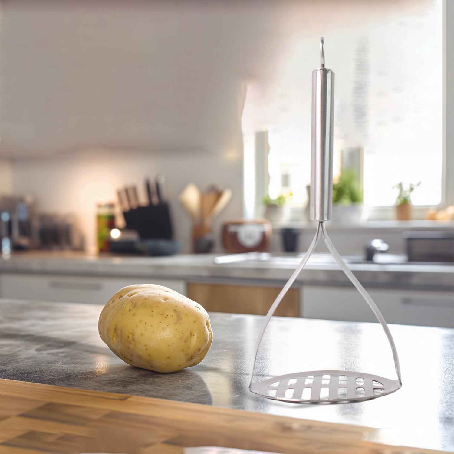 Supermom Stainless Steel Potato Masher With Stylish Handle (1 Pc)