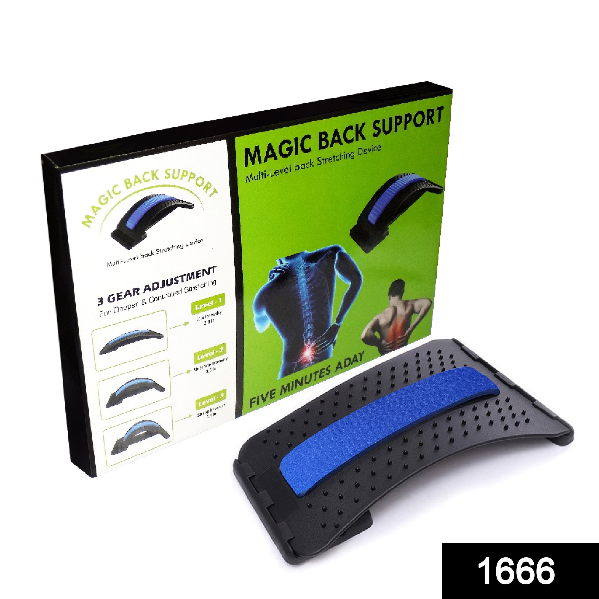 Multi-Level Back Stretcher Posture Corrector Device For Back Pain Relief Variety Bazaar