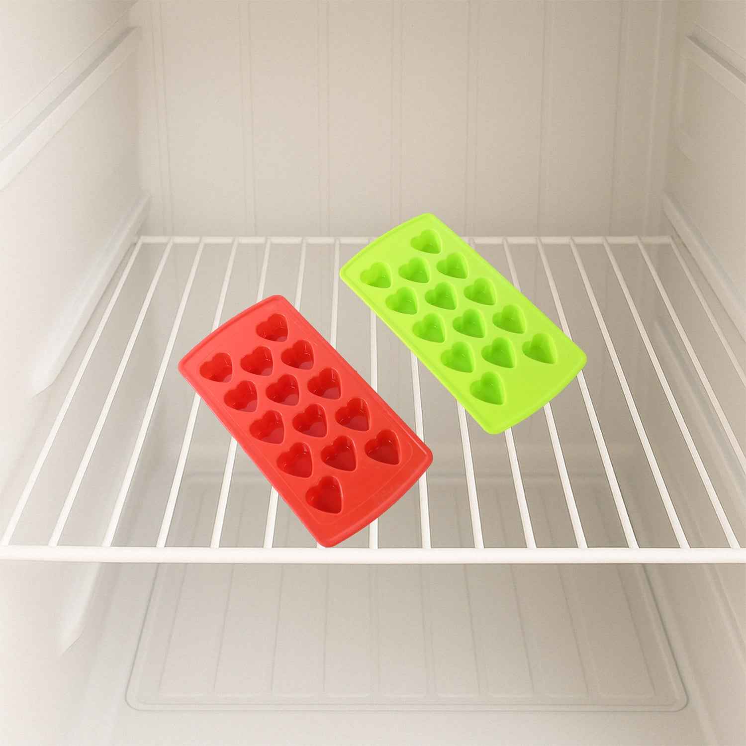 Plastic Ice Cube Tray Set (4 Pc)