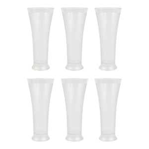 Supermom Plastic Faluda Matt Glass Set (300ml  6 Pc)
