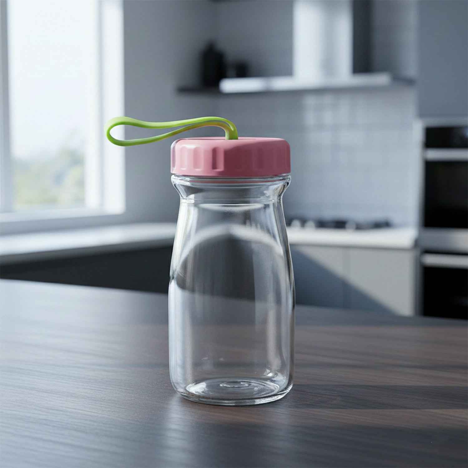 Premium Glass Bottle With Leak-proof Lid 300 Ml