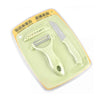 5207 Plastic Kitchen Peeler - Green  Classic Stainless Steel 3-piece Knife Set Combo
