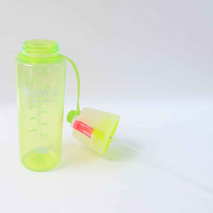 Plastic Dual Function Sports Water Bottle With Built-in Mist Spray And Leakproof Cap (600ml  1 Pc)