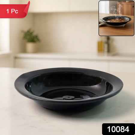 Premium Deep Black Curry Soup Serving Bowl (1 Pc)