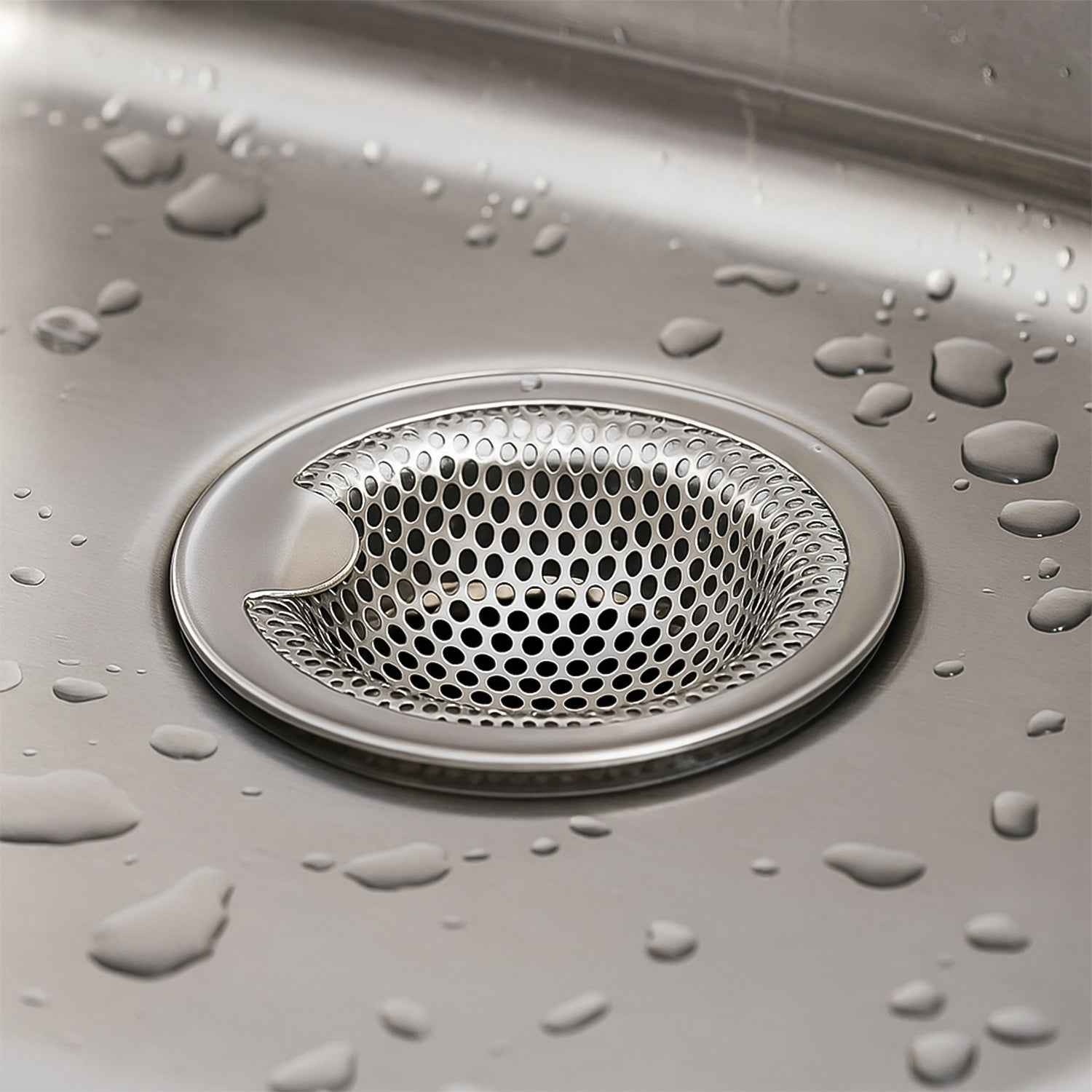 Stainless Steel Kitchen Sink Drain Strainer  Stopper (Small  1 Pc)