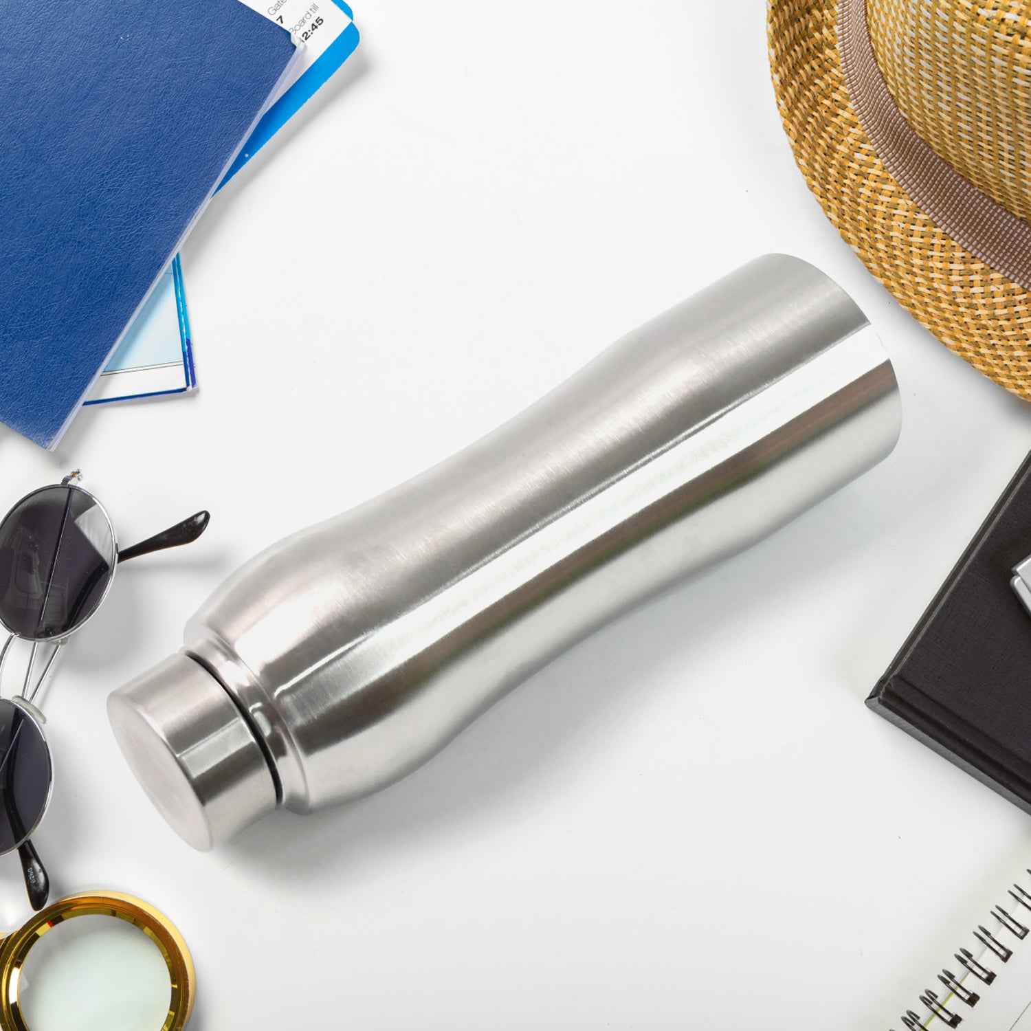 Stainless Steel Double Wall Vacuum-insulated Drink Water Bottle (1000 Ml Approx)