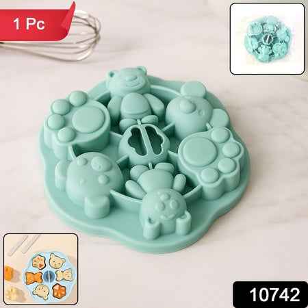 Premium Food-grade Silicone Kids Cartoon Shape Chocolate Jelly  Candy Mold (1 Pc)