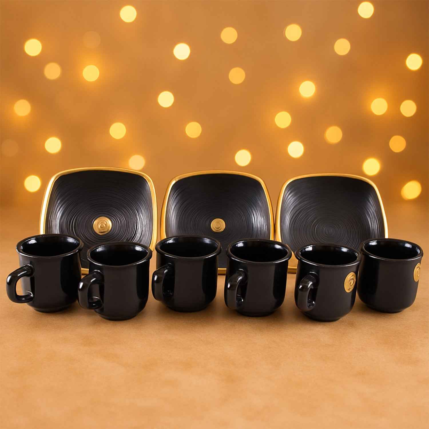 8237 Sweet Buzz Ceramic Tea  Cups  Mug Set With Seashell Shape Serving Bowl Milk Cup Coffee Cup Tea Cup Breakfast Cup Drinking Mug Or Outdoor For Household Gift For Birthday Wedding Party (8 Pcs Set)