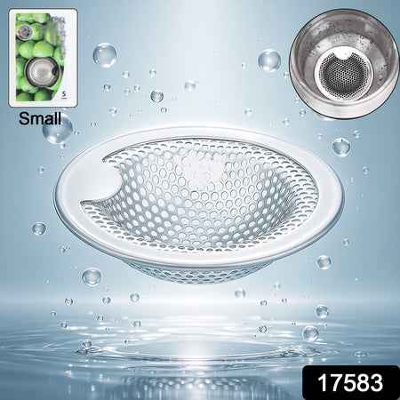 Stainless Steel Kitchen Sink Drain Strainer  Stopper (Small  1 Pc)