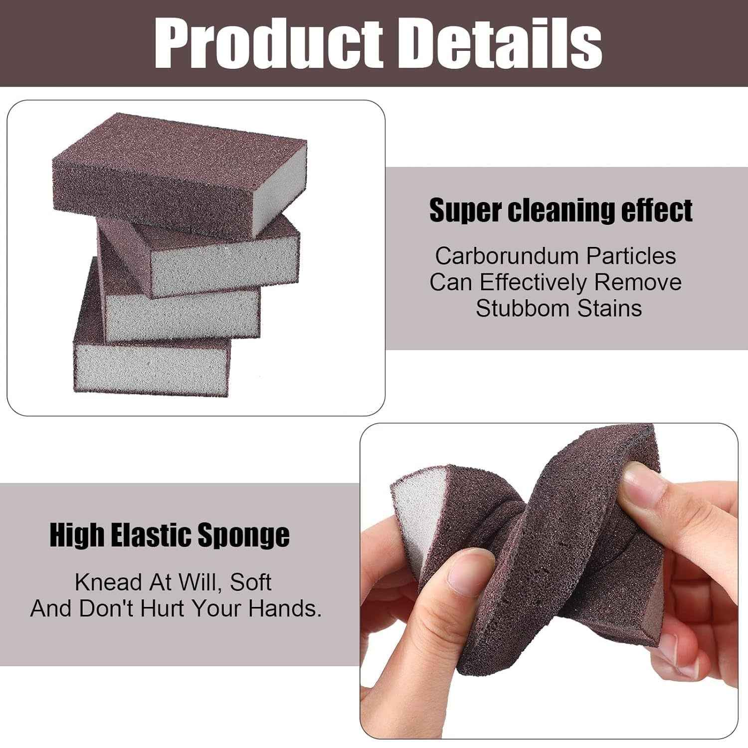 Multipurpose Kitchen Cleaning Sponge Scrub Block (7 X 7 Cm  1 Pc)