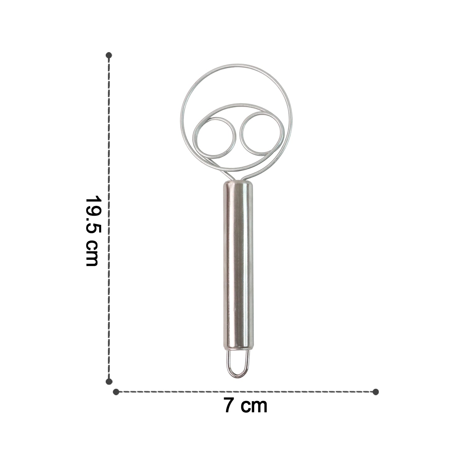 2-piece Stainless Steel Spiral Hand Whisk - (2 Pc  Set)