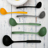 Multipurpose Silicone Spoon, Silicone Basting Spoon Non-Stick Kitchen Utensils Household Gadgets Heat-Resistant Non Stick Spoons Kitchen Cookware Items For Cooking and Baking (6 Pcs Set) travel sahayak