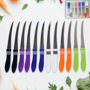 Stainless Steel Multipurpose Serrated Knife Set (12 Pc)