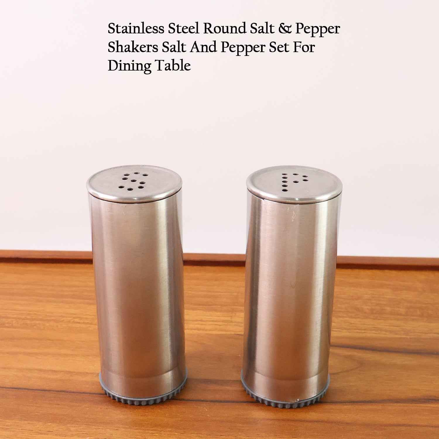 Stainless Steel Salt And Pepper Shaker Set (2 Pc)