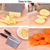 2007 Stainless Steel Vegetable Salad Chopping Knife Crinkle Cutters