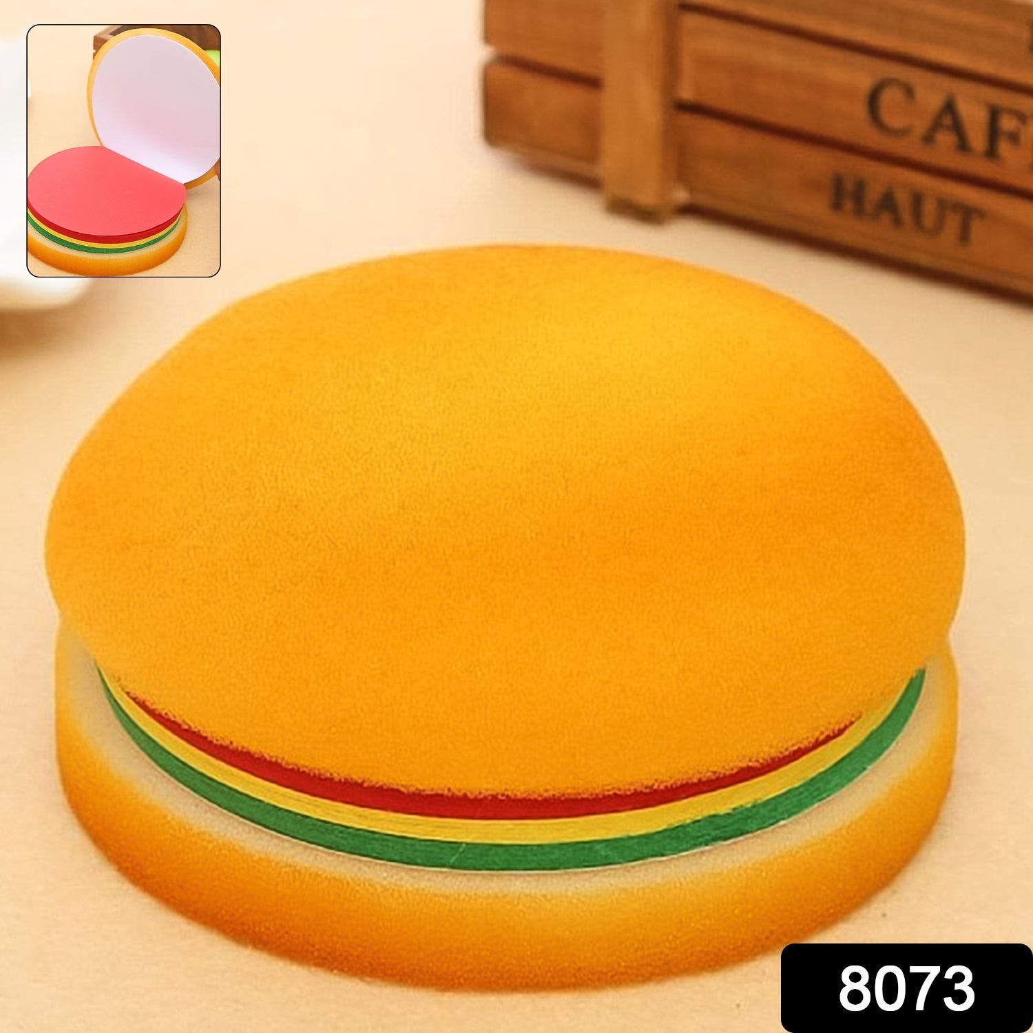 Burger Shaped Notepad  /  Sticky Notes  /  Memo Pads, Unique Mini Notes (Multicolor) travel sahayak