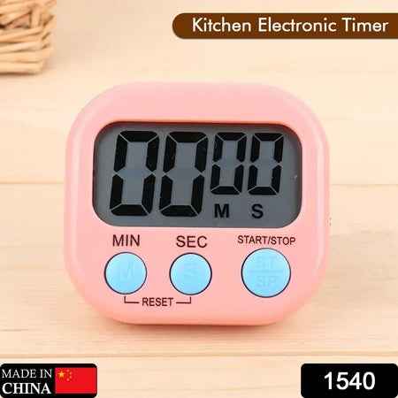 1540 Digital Kitchen Timer Clear Big Digits 0-99 Min For Cooking Office Clock