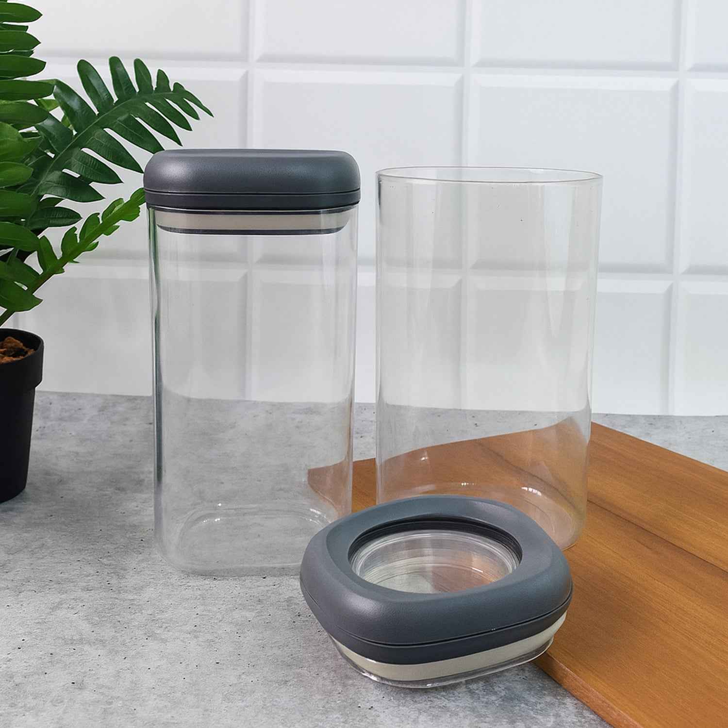 Supermom Airtight Kitchen Storage Containers  (2 Pc Set  1500 Ml)