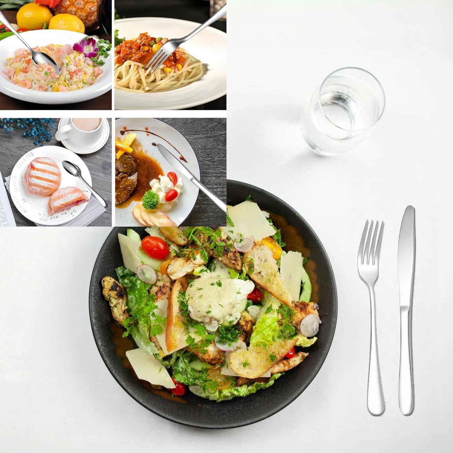 Premium Stainless Steel Polished Cutlery Set (24 Pc)