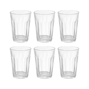 Supermom Plastic Chai Pyali Transparent Tea Glass Set (130ml  6 Pc)